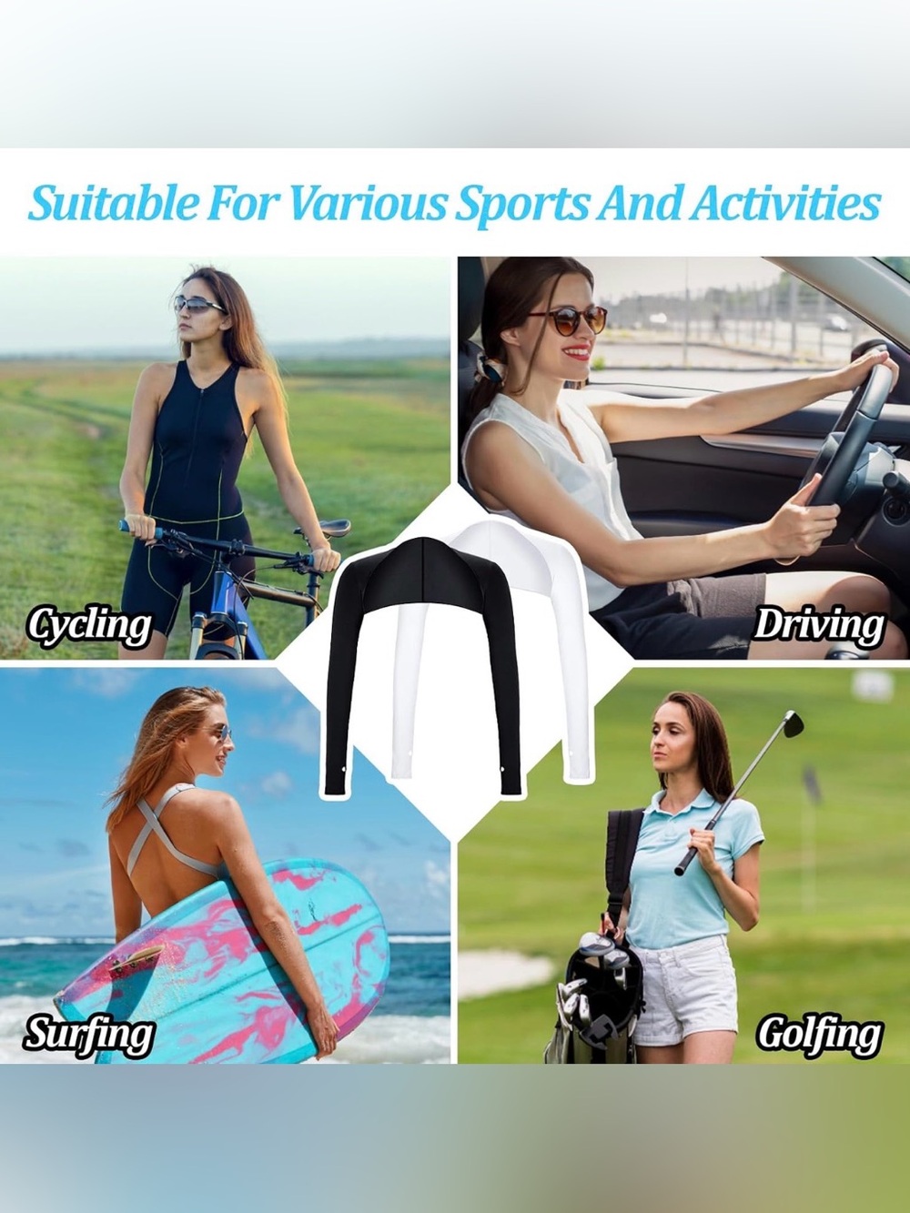 Women’s Arm Sleeve Sun Protection Shawl - Picture 3 of 10
